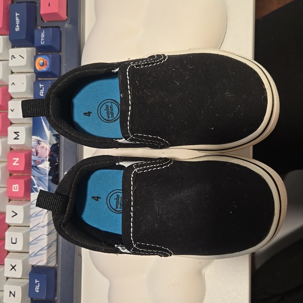 Toddler Black Canvas Shoes
